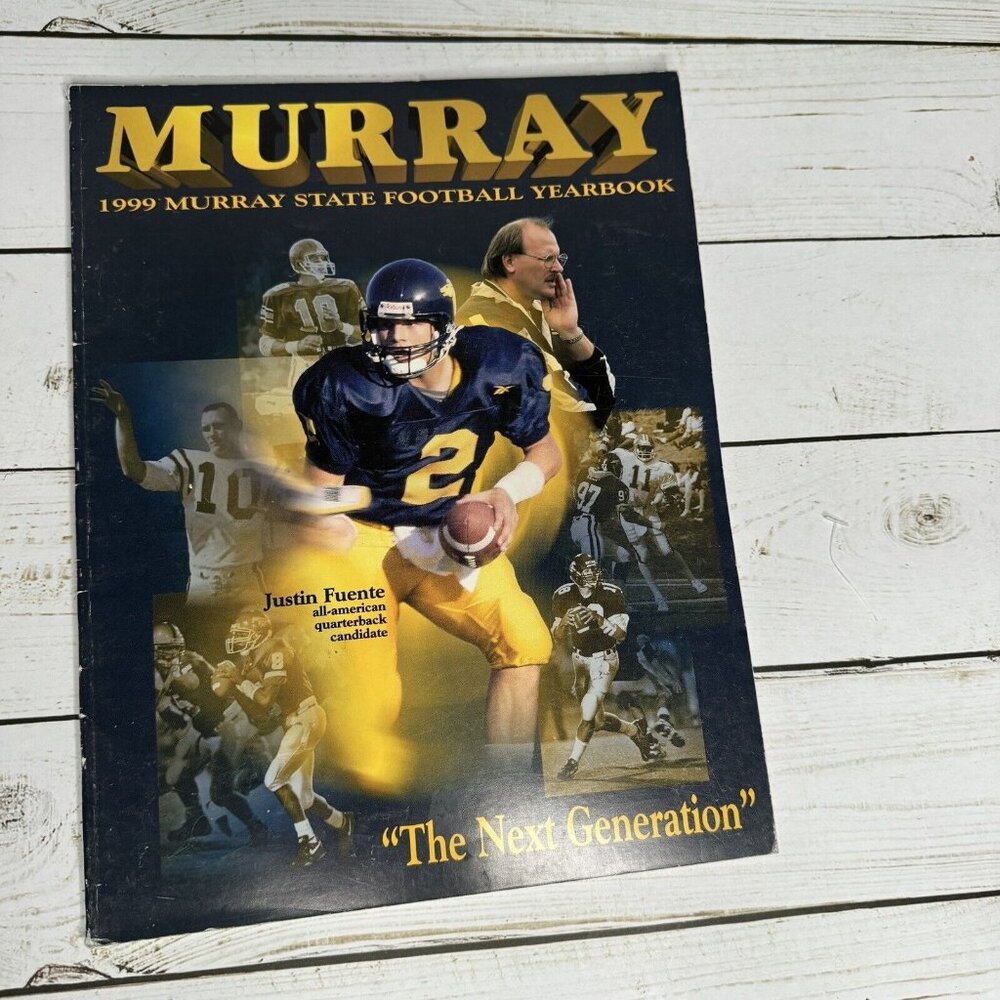 1999 Murray State Football Yearbook • NCAA Racer Memorabilia • Justin Fuente Vtg